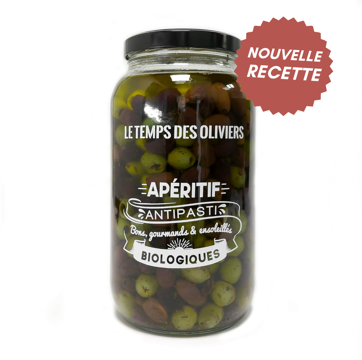 Le Temps Des Oliviers -- Cocktail olives citron basilic bio Vrac - 2.6 kg main image 1