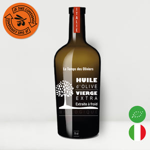 Huile d'olive bio - Italie (Bouteille 50cl - lot de 6)