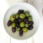 Charger l&#39;image dans la galerie, Bocal 110g - Olives Mix Kalamata / Nocellara entières bio (lot de 12)
