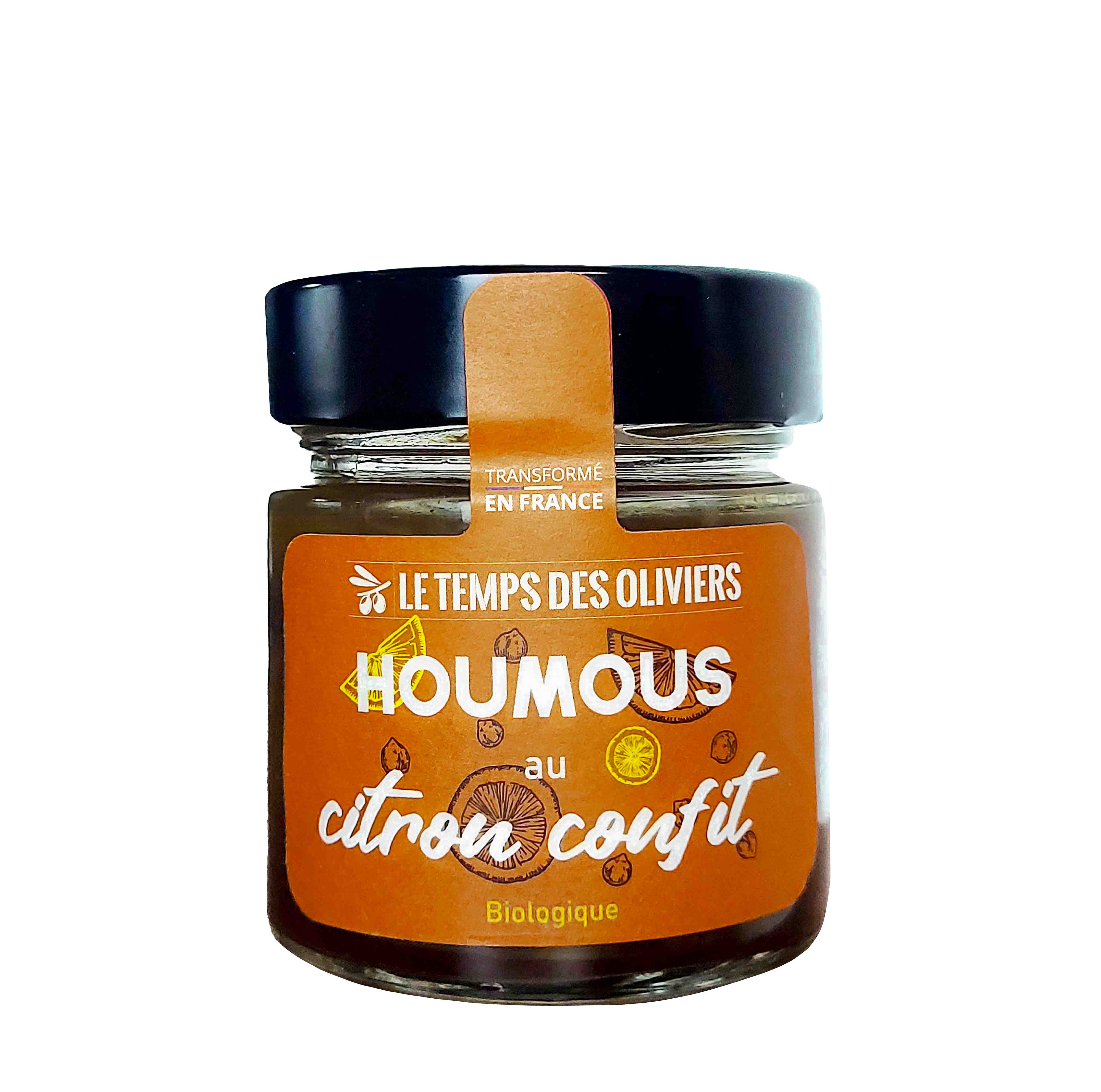 Bocal 200g - Houmous au citron confit bio (lot de 12)