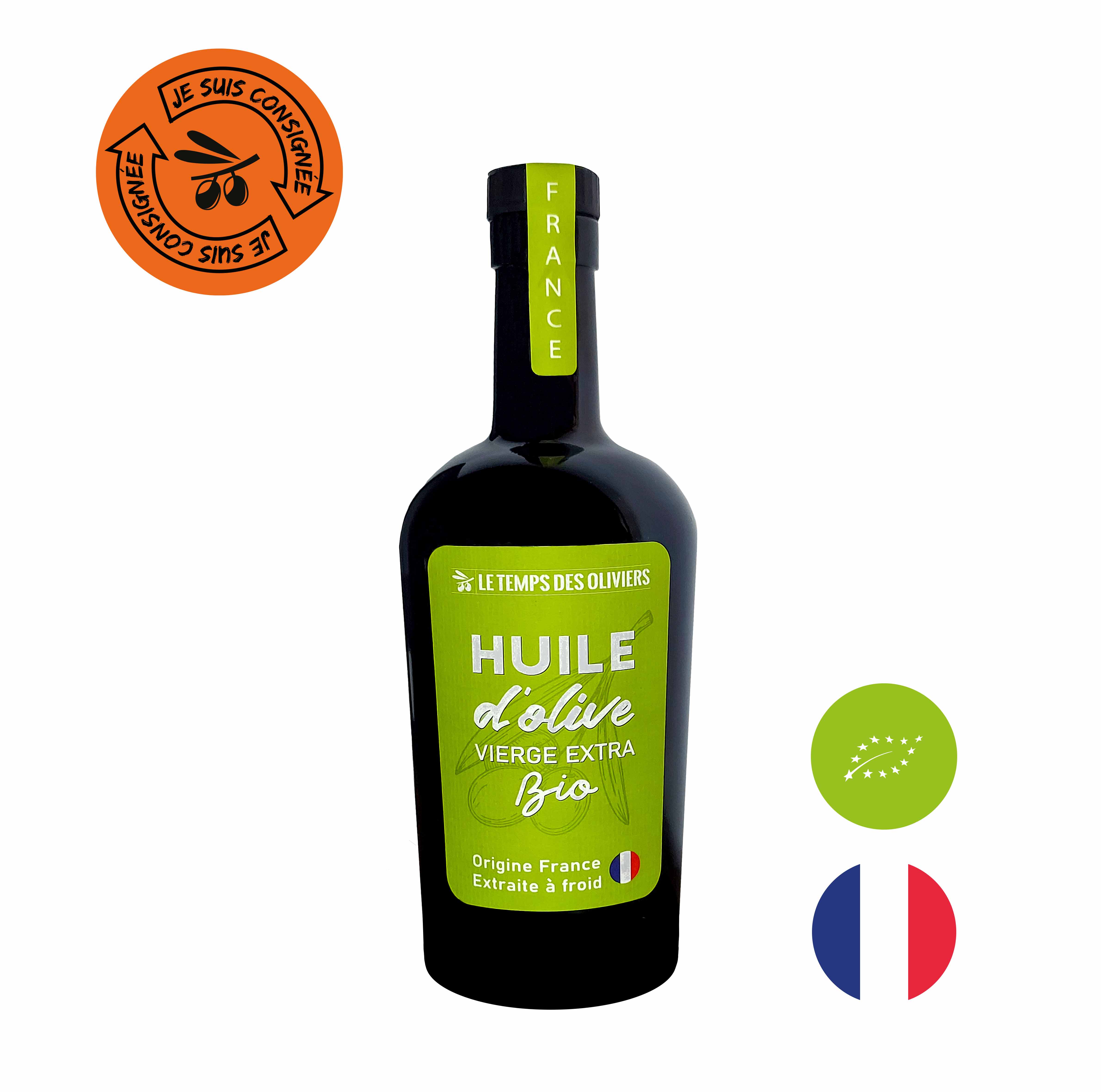 Huile d'olive bio - France (Bouteille 50cl - lot de 6)