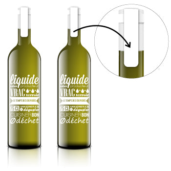 Sticker recyclage bouteille verre Etiquette & Autocollant