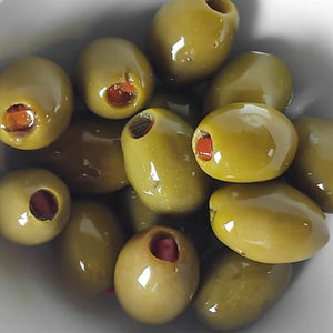 Bocal 275g - Olives vertes farcies poivrons bio (lot de 12)